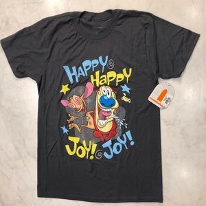 NICKELODEON REN & STIMPY HAPPY HAPPY JOY JOY TEE